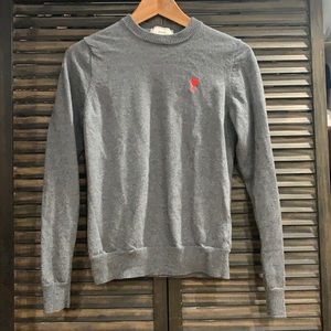 AMI alexandre mattiussi 100% grey wool